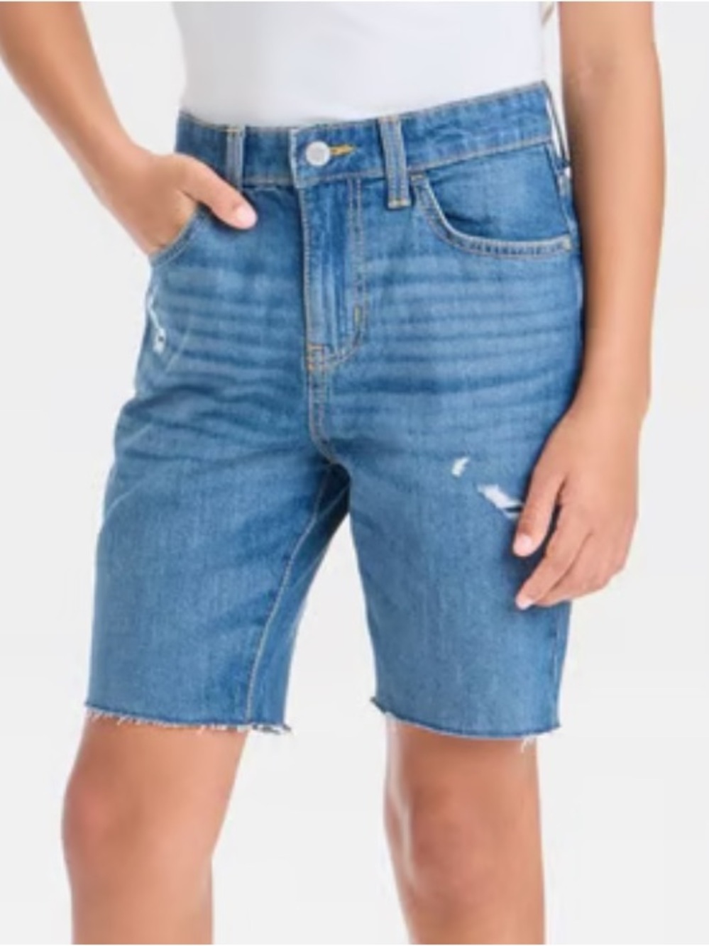 Boys slim shorts jeans